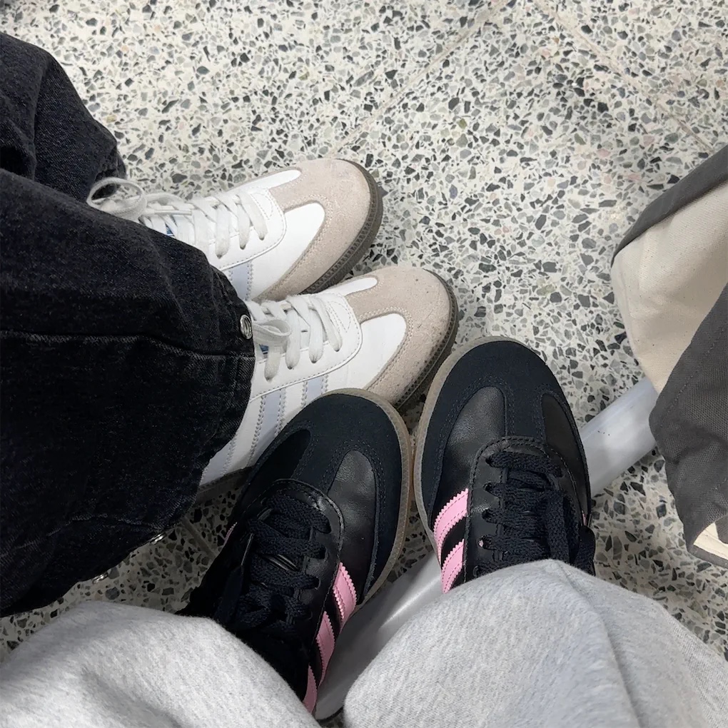 Adidas x Inter Miami CF Samba Core Black Light Pink 착용 스타일