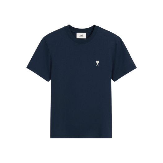 【正規品】ami ブラック Tシャツ ハート刺繍　QRコード確認済　L 正規品】ami ブラック Tシャツ ハート刺繍 QRコード確認済 L