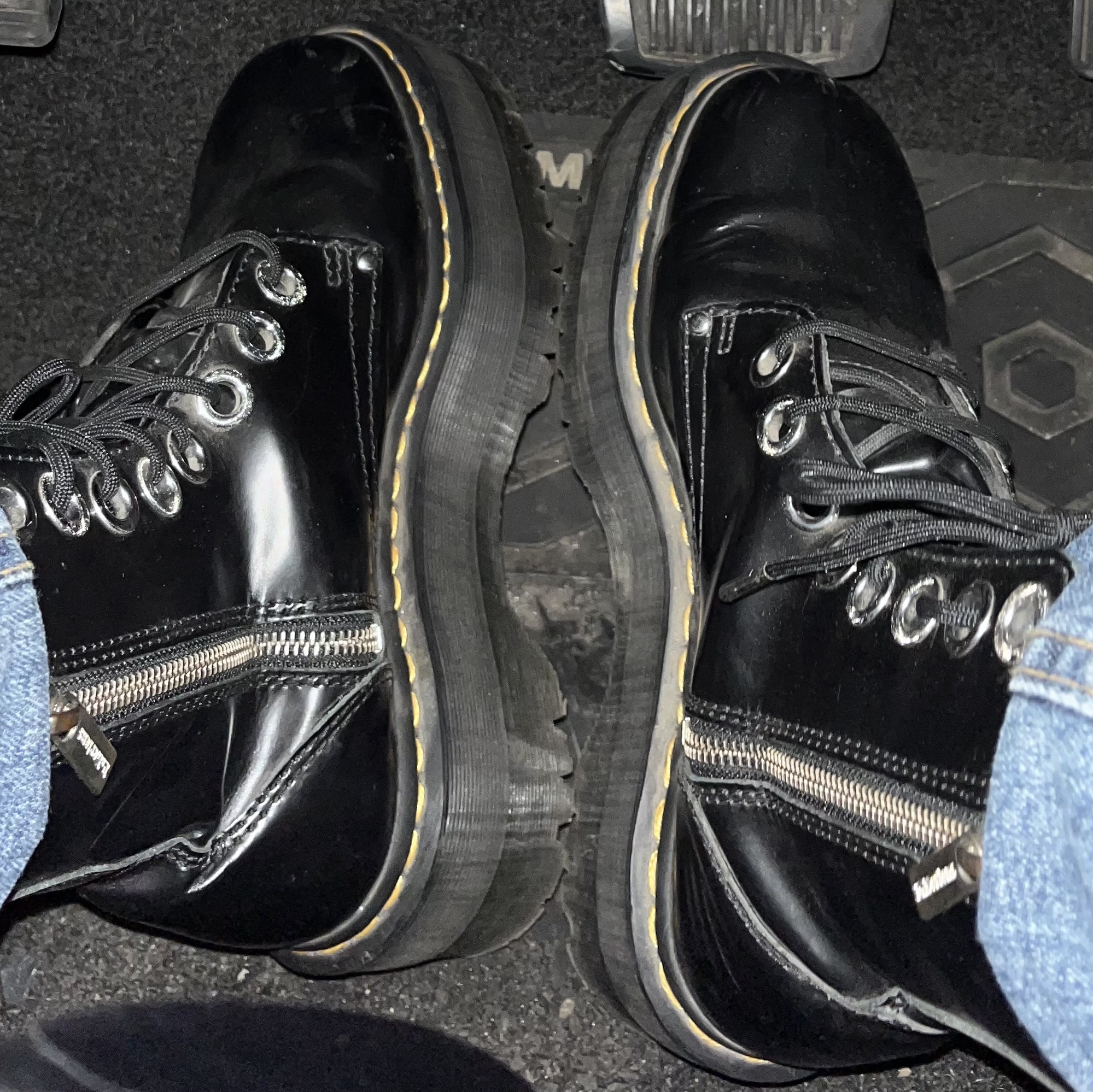 Dr. Martens Jadon High Boots Black, Dr. Martens Jadon HDW II BUTTERO Black 착용 스타일 - 2