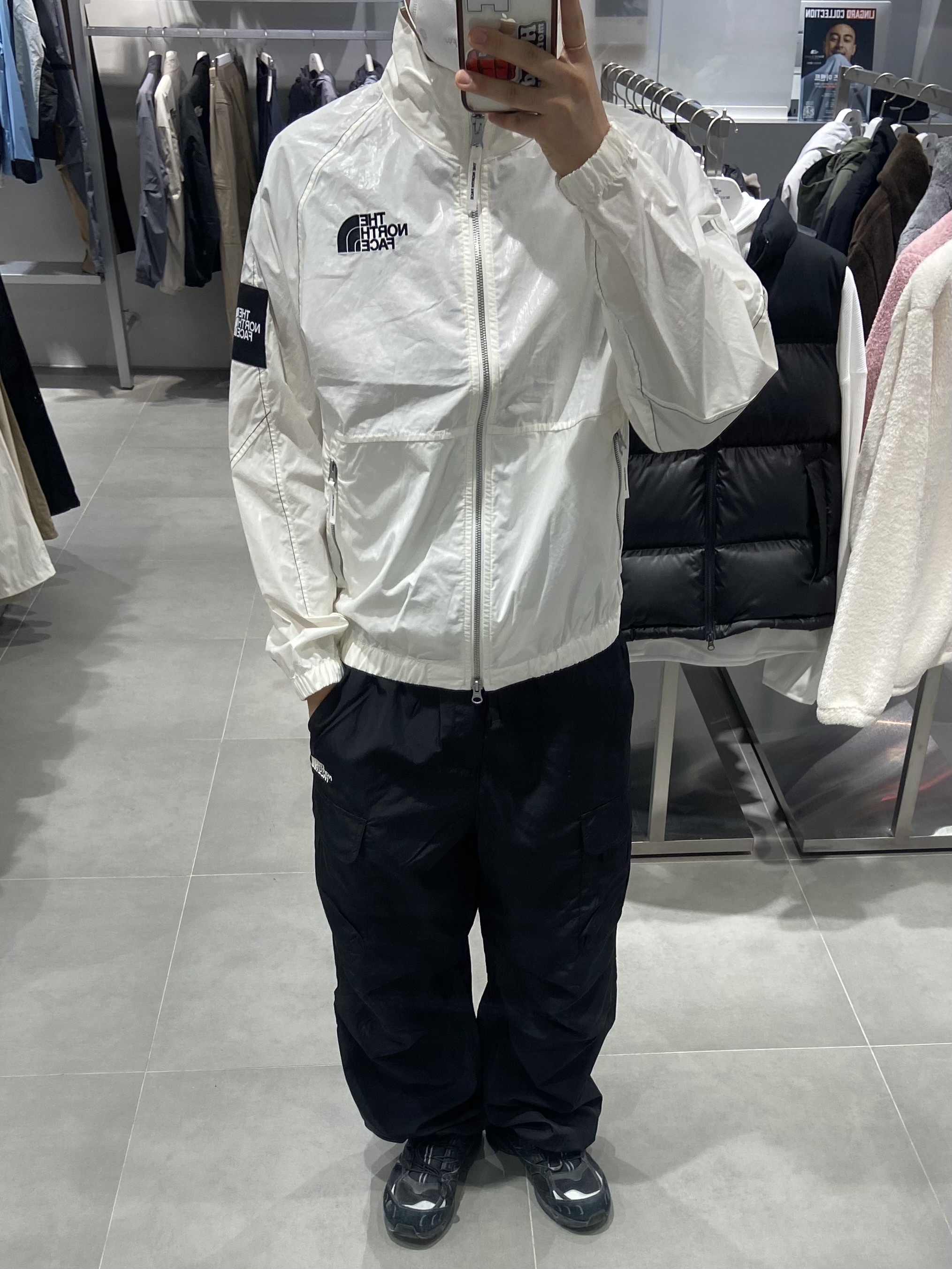 The North Face White Label Novelty Olema Jacket Black, (W) The North Face White Label Novelty Olema Jacket Black 착용 스타일 - 1