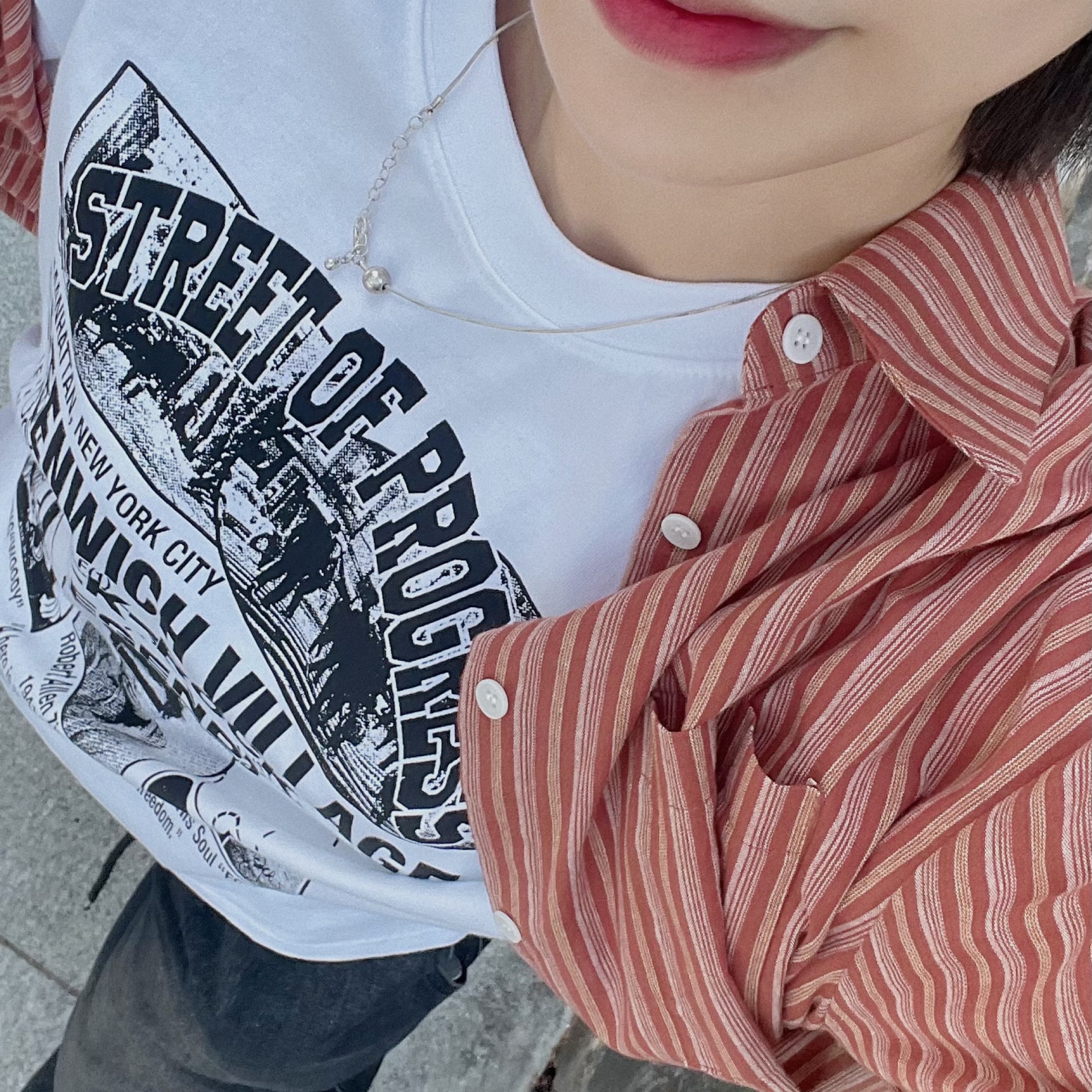 DEFYCLUBROBBERS That Is Where It Started T-shirts 착용 스타일 - 3