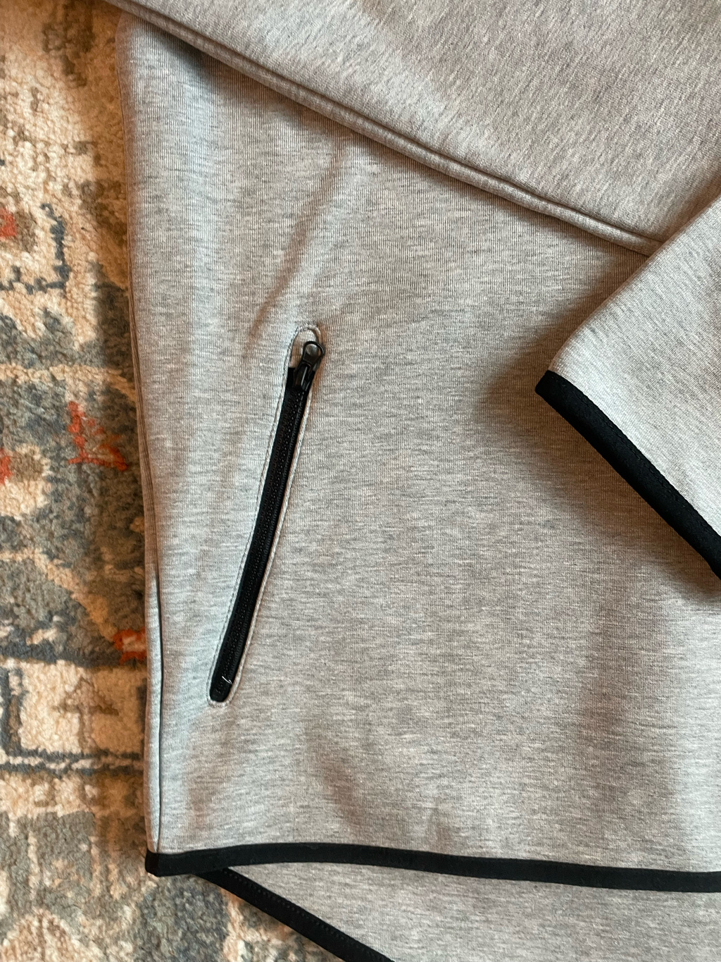 Nike NSW Tech Fleece OG Full Zip Hoodie Dark Grey Heather - Asia 착용 스타일 - 4