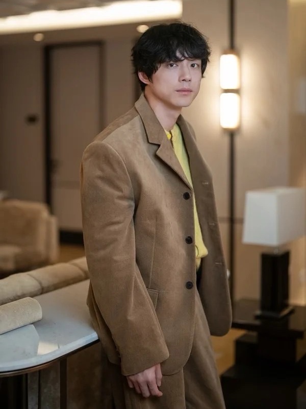 STU Corduroy Blazer Beige, STU Loose Fit Corduroy Pants Beige 착용 스타일 - 3