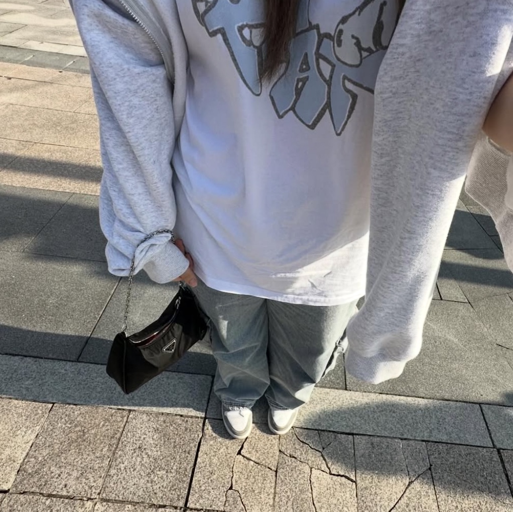Gentle Monster x Maison Margiela MM106 Black Black, Stussy Flipped Zip Hoodie Ash Heather 착용 스타일 - 2