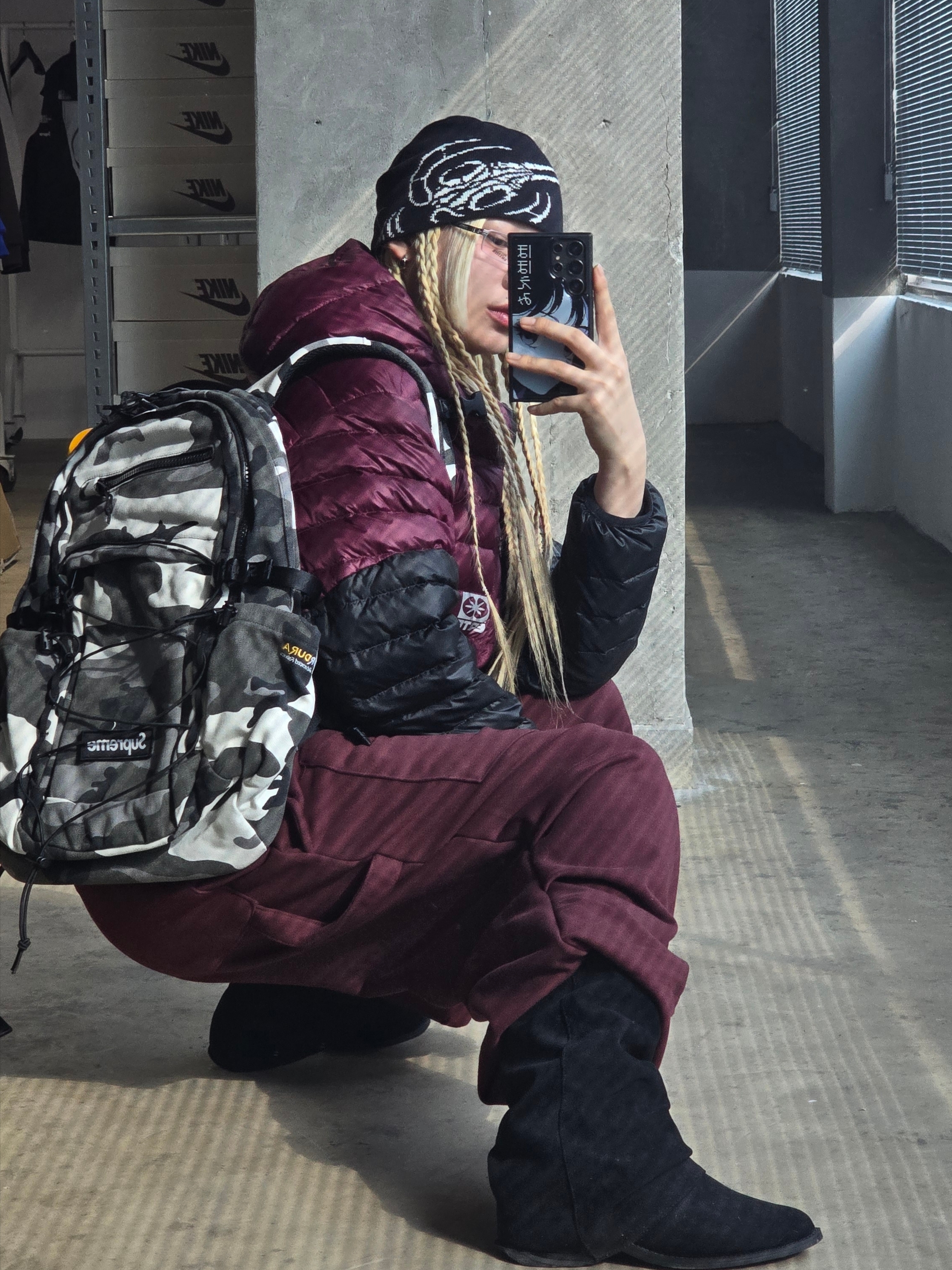 Supreme Backpack Snow Camo - 25SS 착용 스타일 - 1