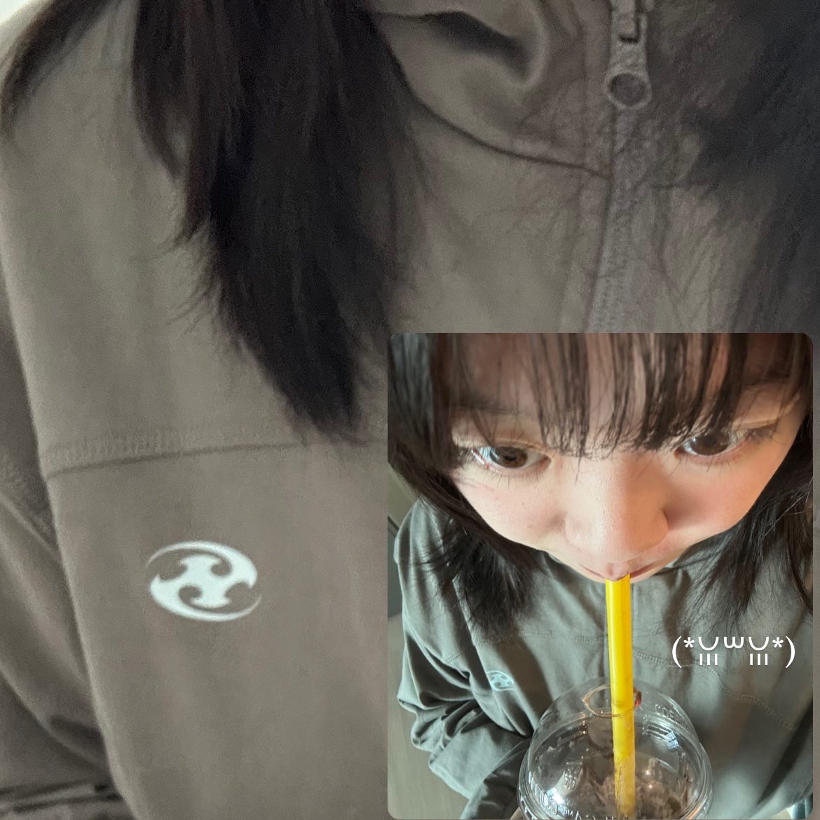 Sansan Gear Reversible Hoodie Zip-Up Brown - 24FW 착용 스타일