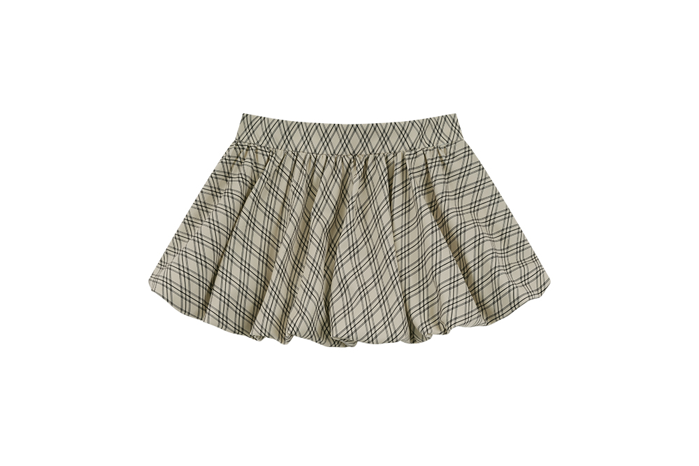 카시코 페어리 리본 버블 스커트 체크 | Kashiko | KREAM Kashiko Fairy Ribbon Bubble Skirt Checked
