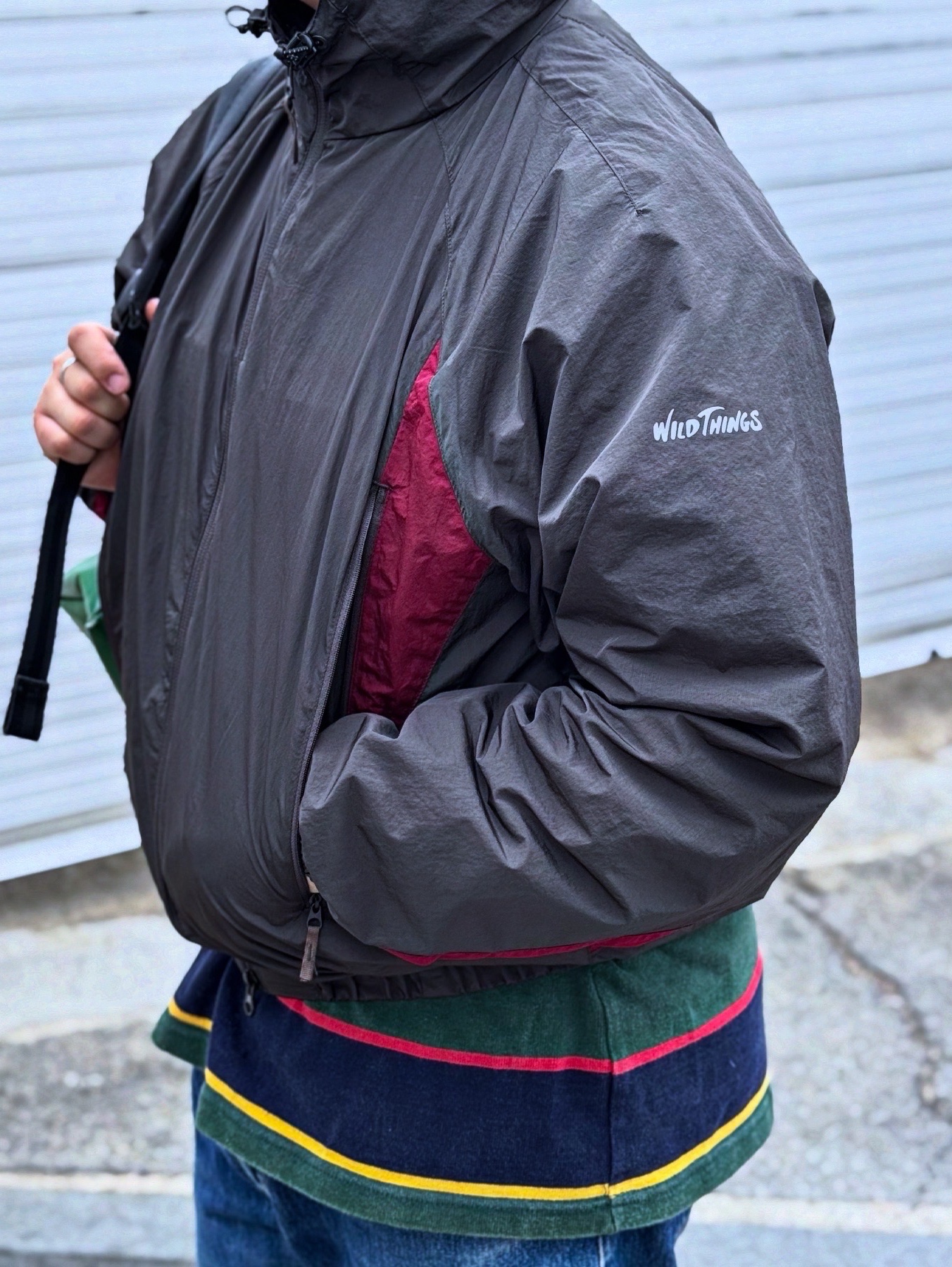 Wildthings Army Jacket Graphite 착용 스타일 - 4