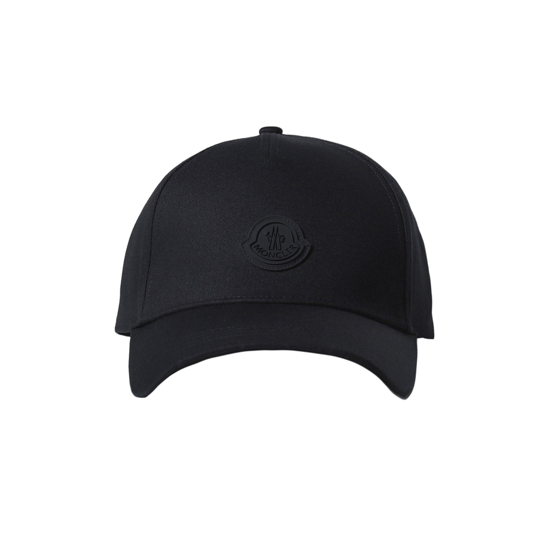 몽클레르 러버 로고 패치 베이스볼 캡 블랙 - 25SS | Moncler