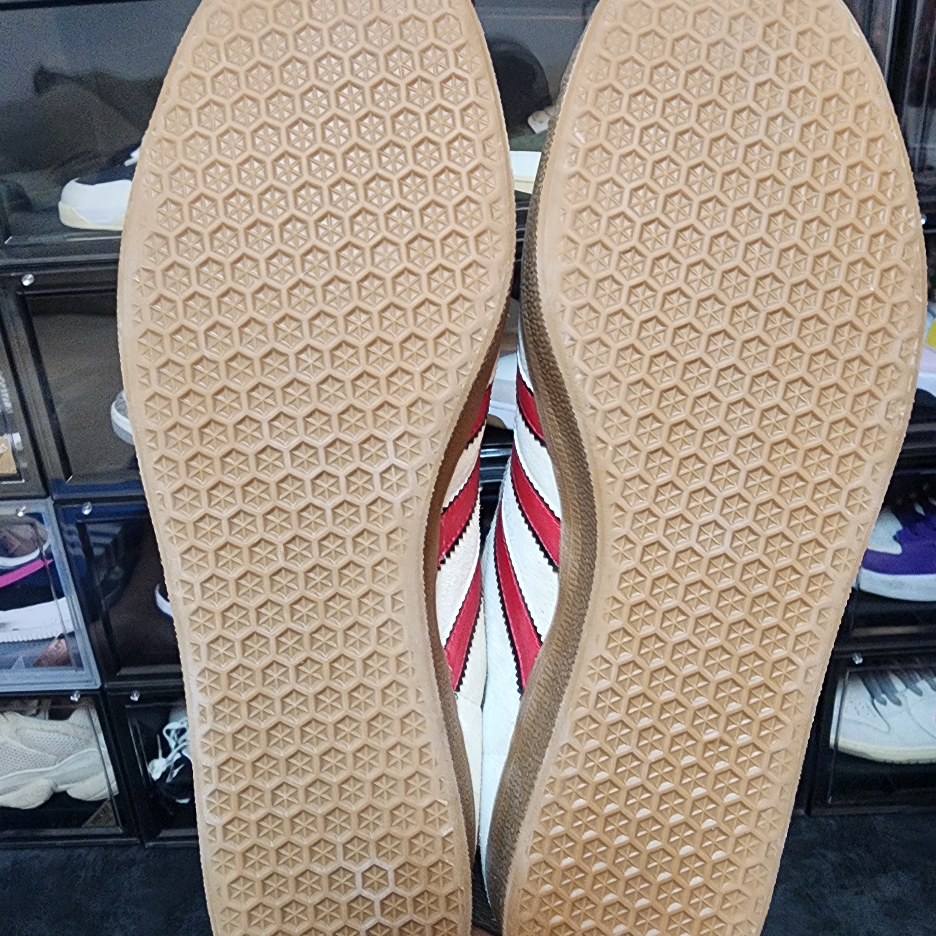Adidas Manchester United Terrace Icon Cream White Mufc Red 착용 스타일 - 7