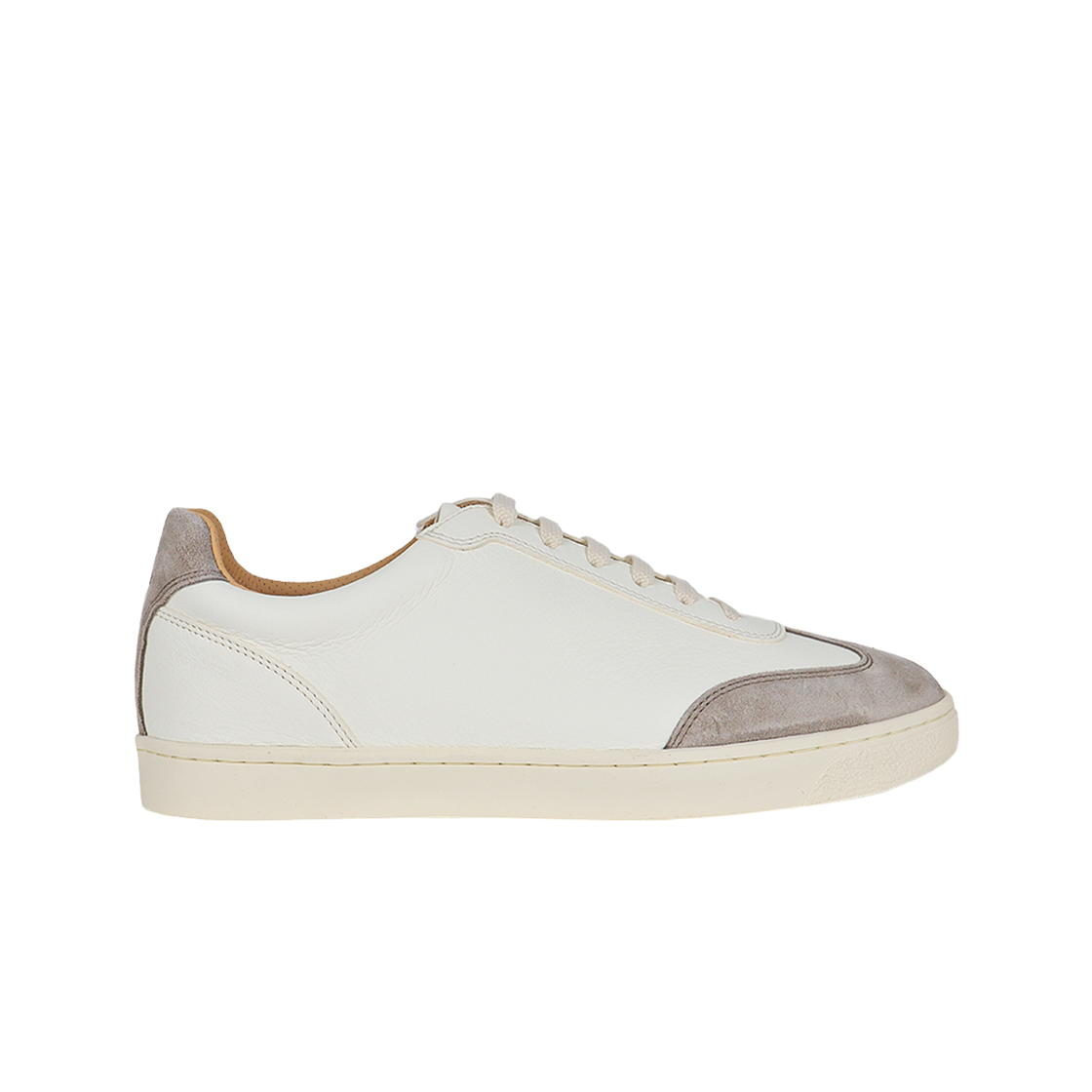 MZULLSN311-CF582 Brunello Cucinelli Leather Sneakers Ivory White
