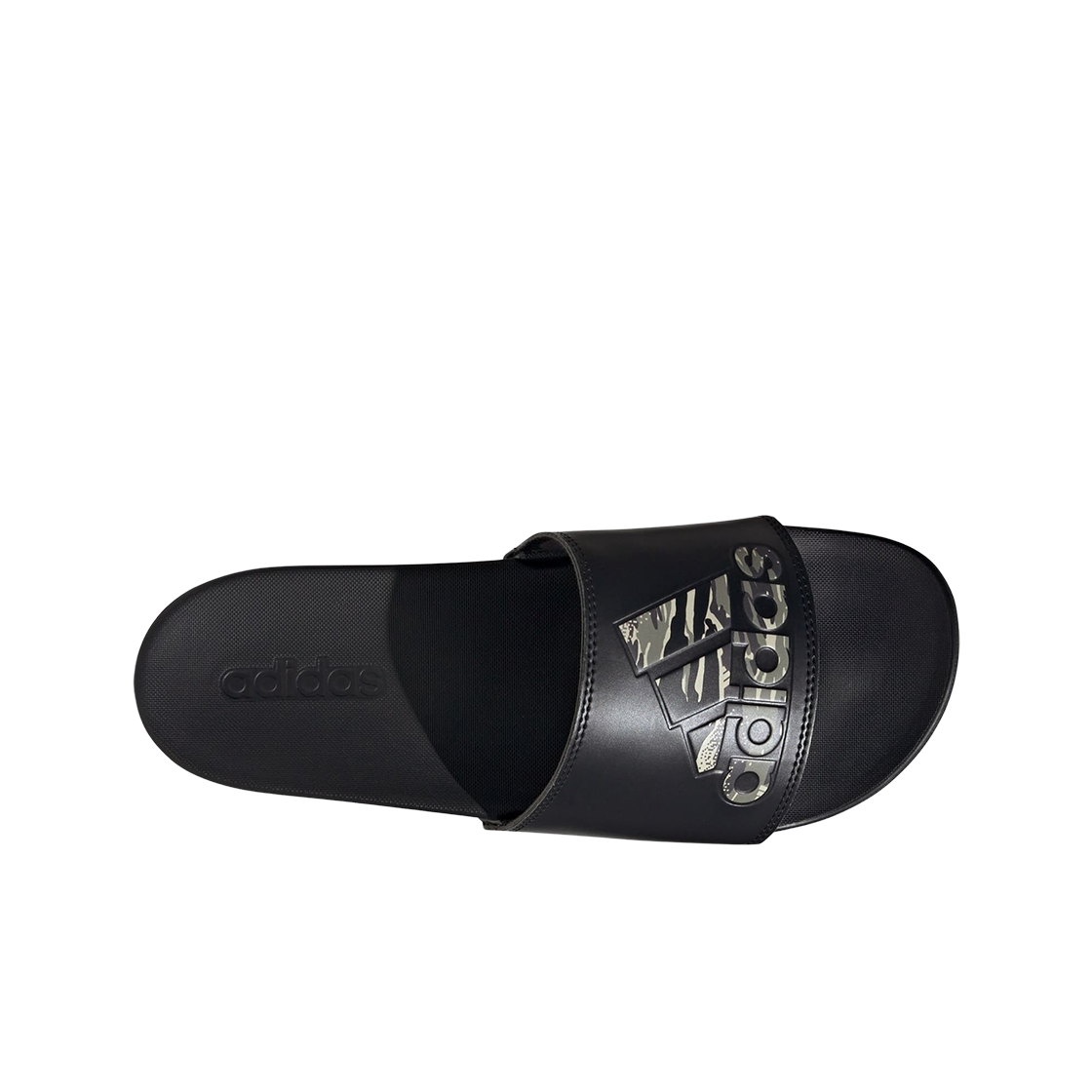 아디다스 아딜렛 컴포트 슬라이드 코어 블랙 실버 페블(Adidas Adilette Comfort Slides Core Black Silver Pebble) - 2
