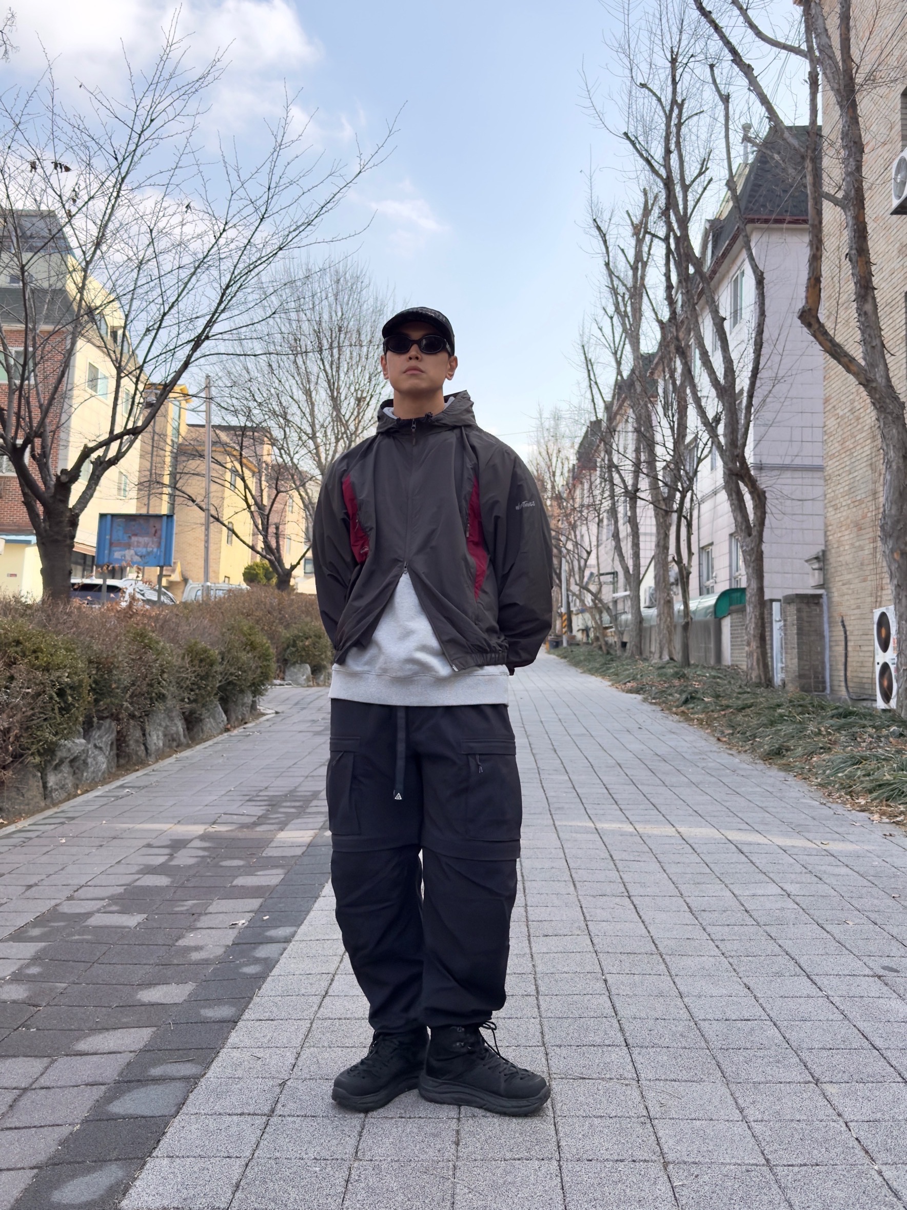 Wildthings Army Jacket Graphite 착용 스타일 - 2