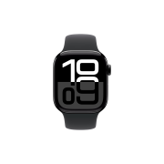 [S등급] Refurbished Apple Watch Series 10 42mm GPS Jet Black Aluminium Case with Sport Band Black