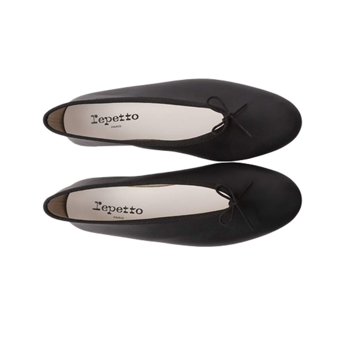 (W) 레페토 릴루 아몬드 토 발레 플랫 블랙((W) Repetto Lilouh Almond Toe Ballet Flats Black) - 2