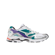 Mizuno Wave Rider 10 White Silver Teal Blue