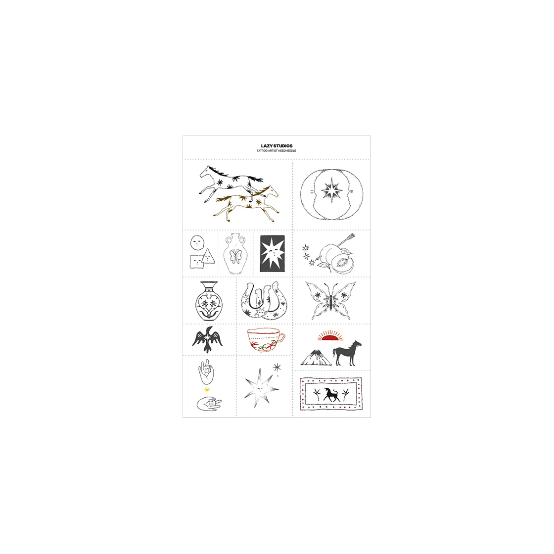 레이지스튜디오 니드니들 01 템포러리 타투 스티커 | LAZY STUDIOS | KREAM Lazy Studios Needneedle 01 Temporary Tattoo