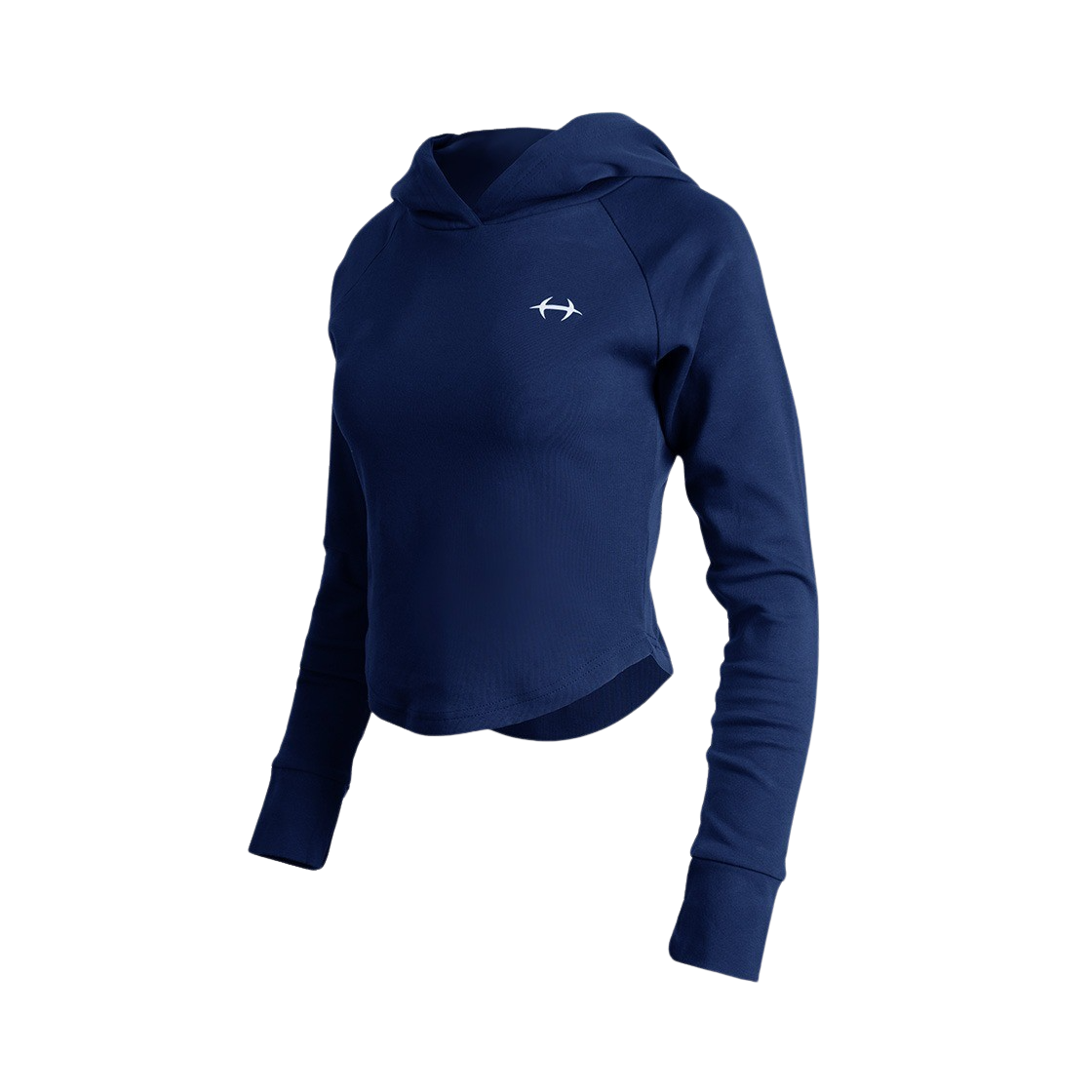 H241WLRTL05NV HDEX Womens Symbol Hoodie Long Sleeve Navy