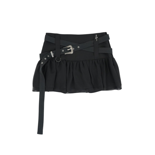 23PFSK1BK Elfelfelf Archives Women Western Skirt Black