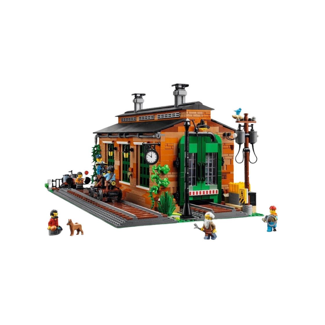 레고 오래된 기관차 엔진 창고(Lego Old Train Engine Shed)