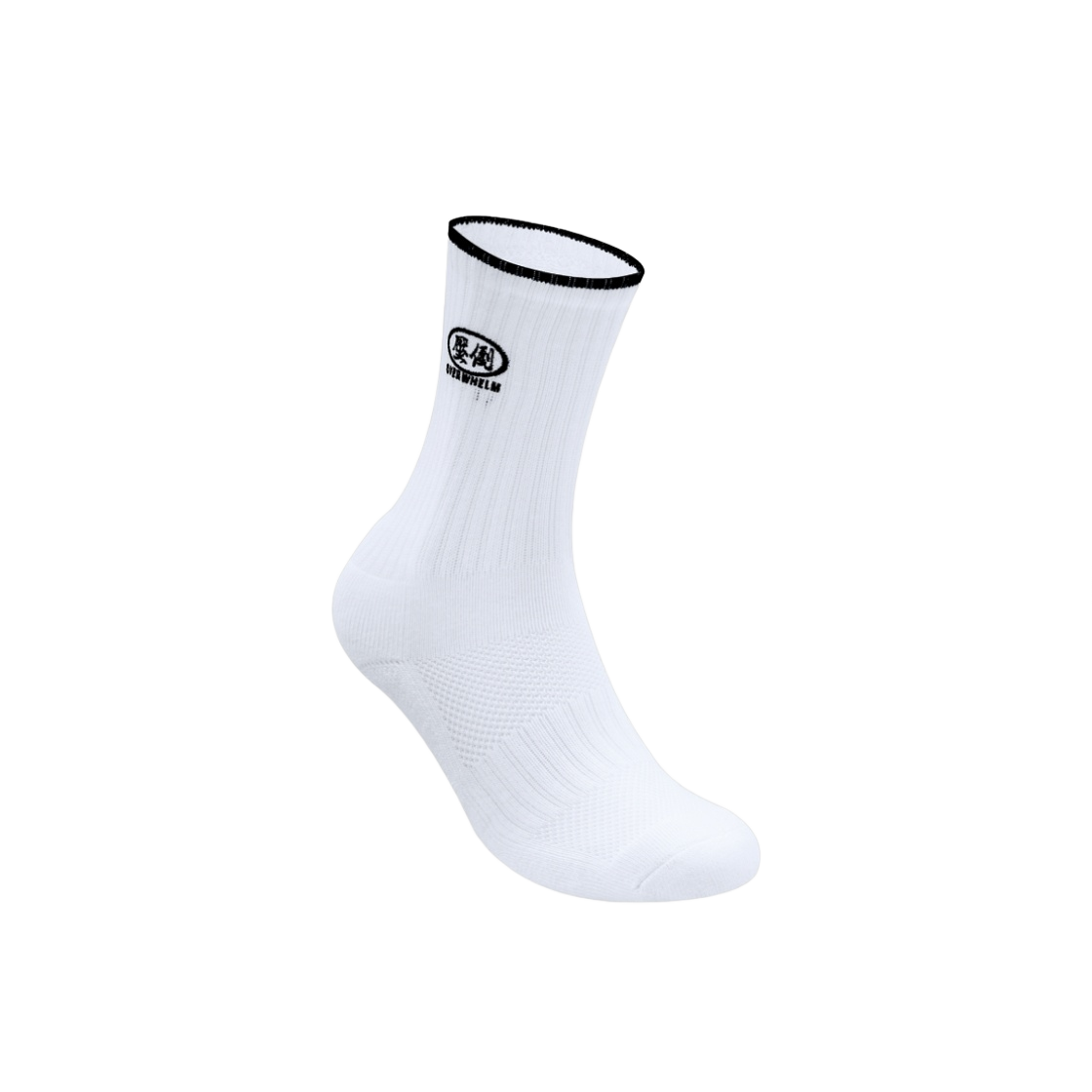 - Overwhelm Socks Line Basic Logo White (Set of 3)