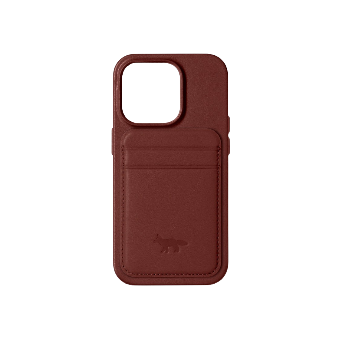 CHLD-WIN-NP22MP-M Native Union x Maison Kitsune Fox iPhone 14Pro Magsafe Card Case Wine Lees - 대표 이미지 #1