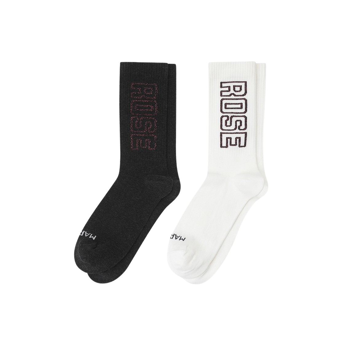 KM4DSS1MR01ML Martine Rose Fluffy Sock Multipack Black White - 24FW