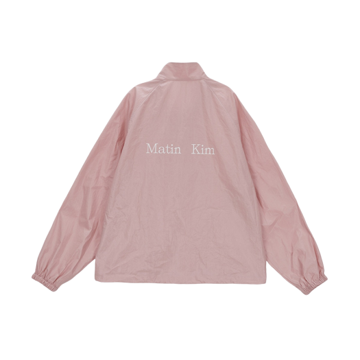 MATIN KIM LOGO COATING JUMPER IN BEIGE – Matin Kim