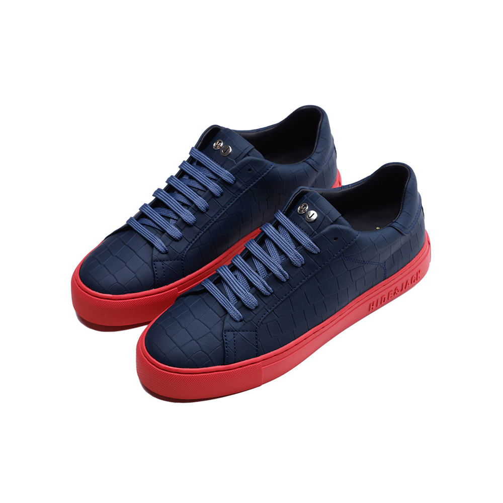 하이드앤잭 에센스 크로코 스니커즈 네이비(Hide&Jack Essence Croco Line Sneakers Navy) - 4