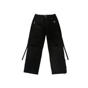 Newalrin Emblem Cargo Pants Black