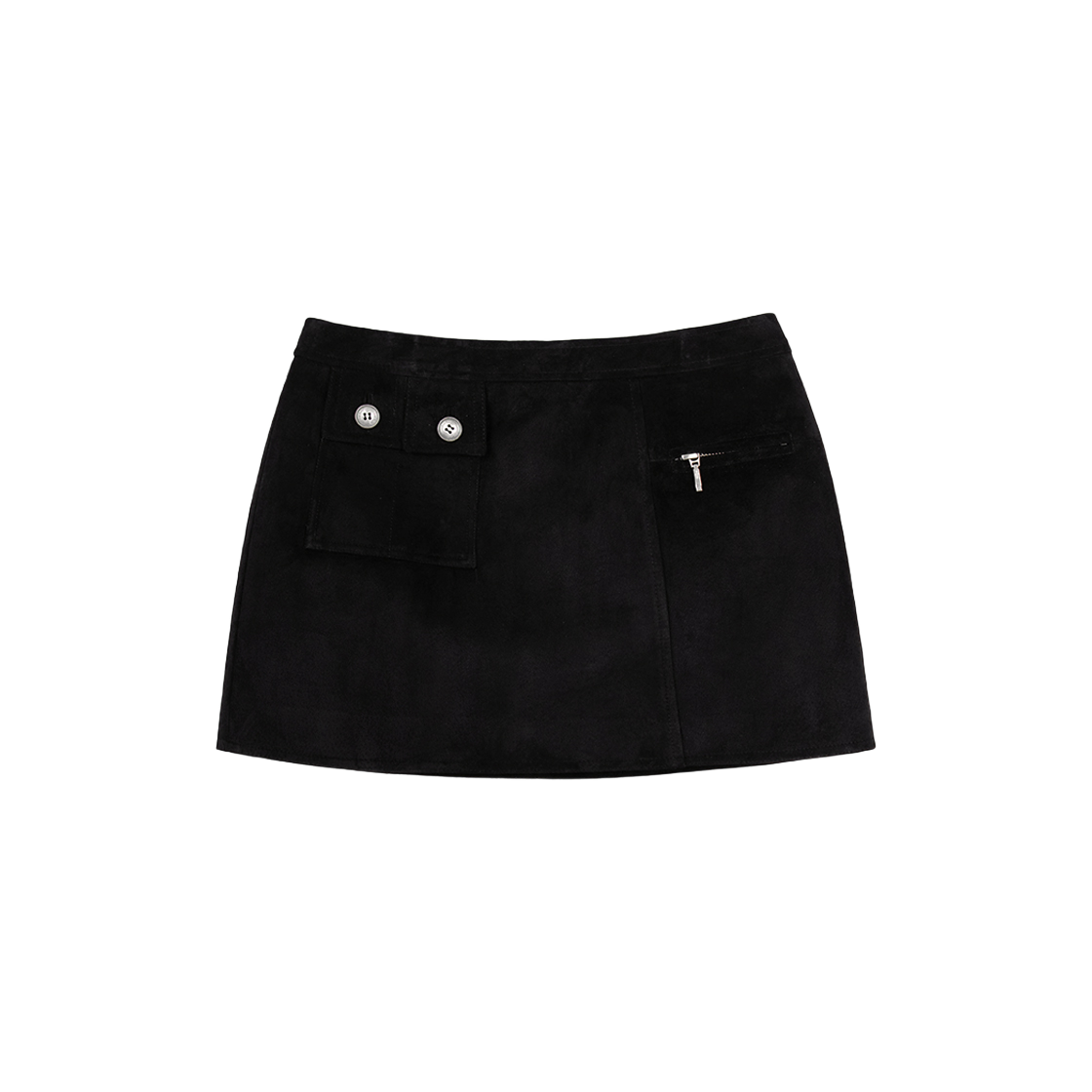 ★overdue flair★ SUEDE MINI SKIRT_BLACK 오버듀플레어 스웨이드 미니 스커트 블랙 | OVERDUE FLAIR | KREAM
