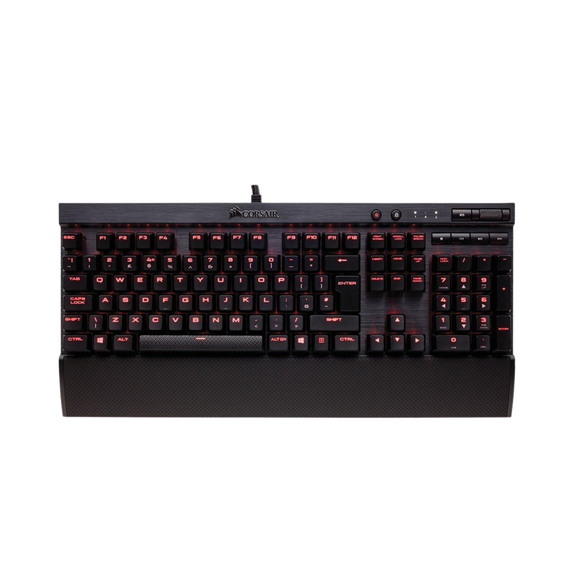 커세어 K70 럭스 LED 게이밍 기계식 적축 키보드 레드 (한글, 104키 배열)(Corsair K70 Lux LED Gaming Mechanical Keyboard Red)