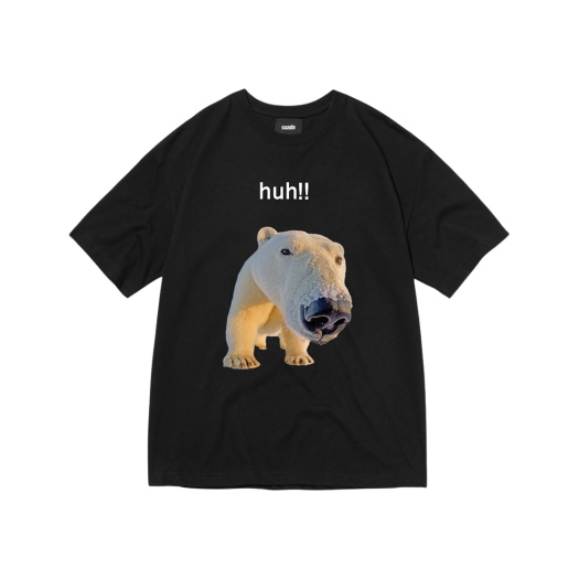 SD4STO015BK Suade Huh Tee Black