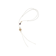 Rubati Wooden Token Necklace Cream