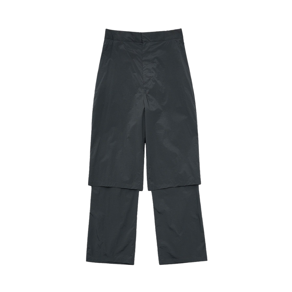 KM4BPALAM04RG Amomento Sheer Layered Pants Charcoal