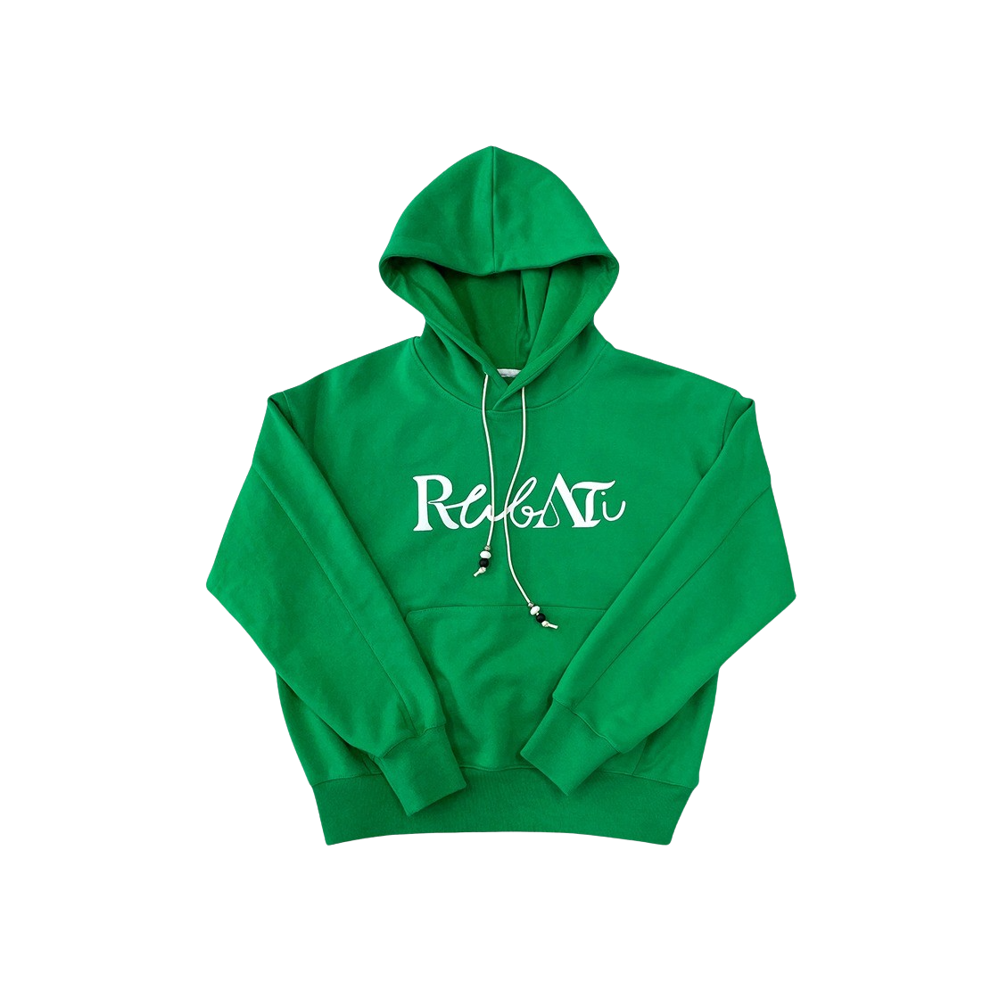 23SS1STHOOD03 Rubati Lettering Logo Hoodie Green