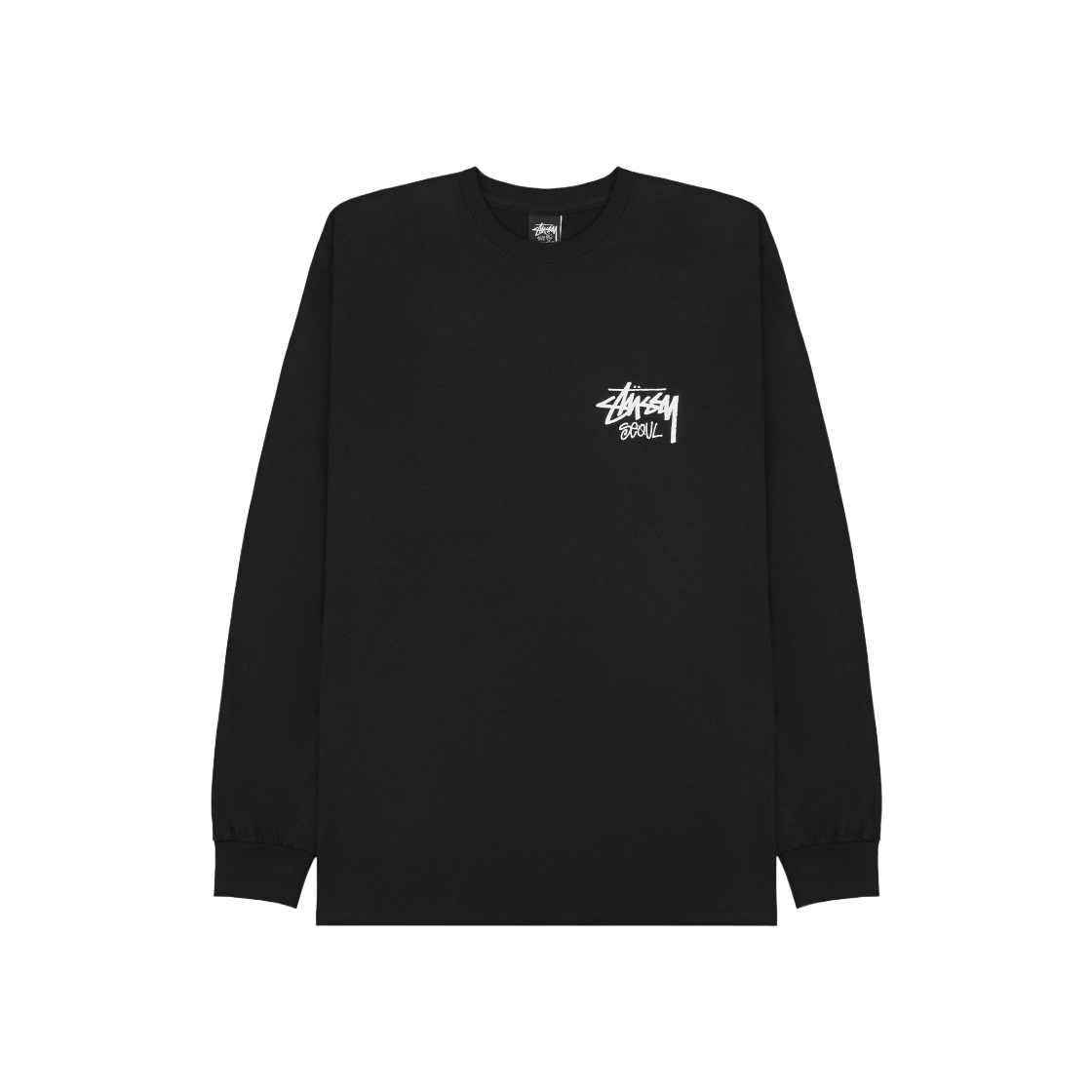 스투시 스탁 서울 롱슬리브 티셔츠 블랙 | Stussy | KREAM