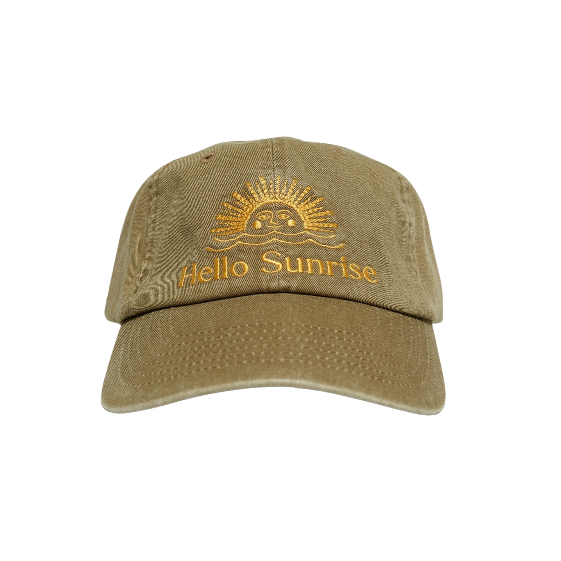 헬로선라이즈 워시드 오지 로고 볼캡 그레이 | Hello Sunrise