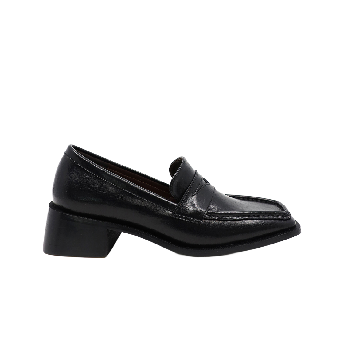 무드나잇 헤이든 스티치 페니로퍼 블랙