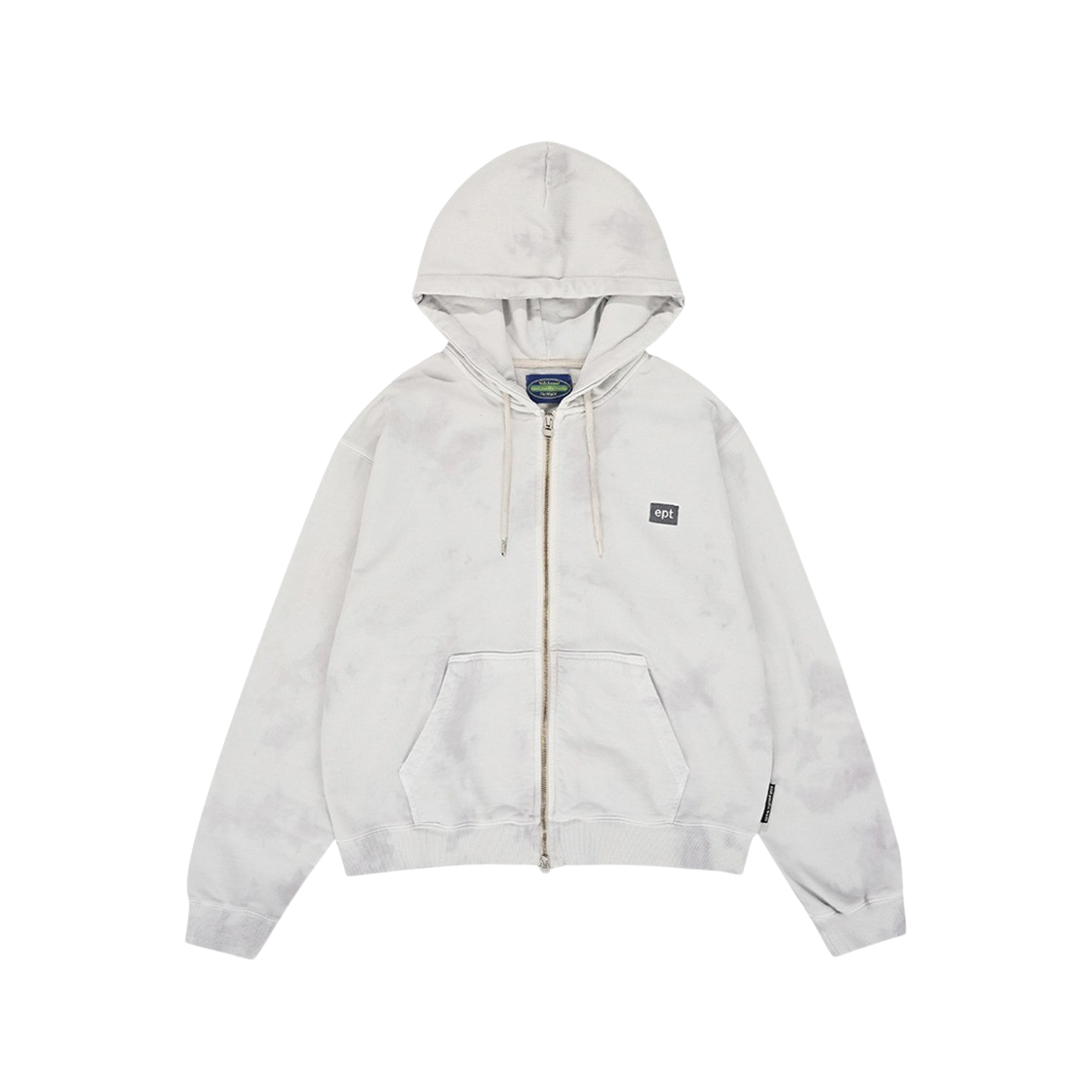 EP4SN3HZ77701 EPT Tie Dye Zip Up Hoodie Grey - 대표 이미지 #1
