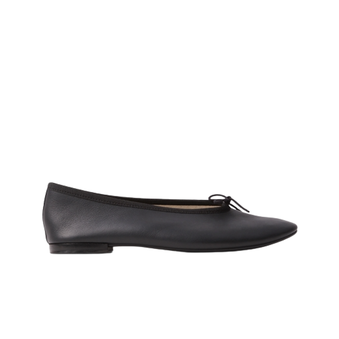 V4096VE410 (W) Repetto Lilouh Almond Toe Ballet Flats Black