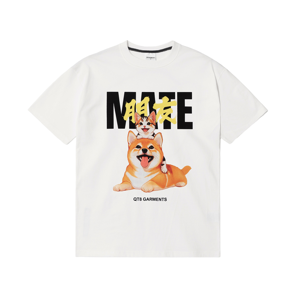 Q5MMTS008IVO QT8 GARMENTS Mate Tee Ivory