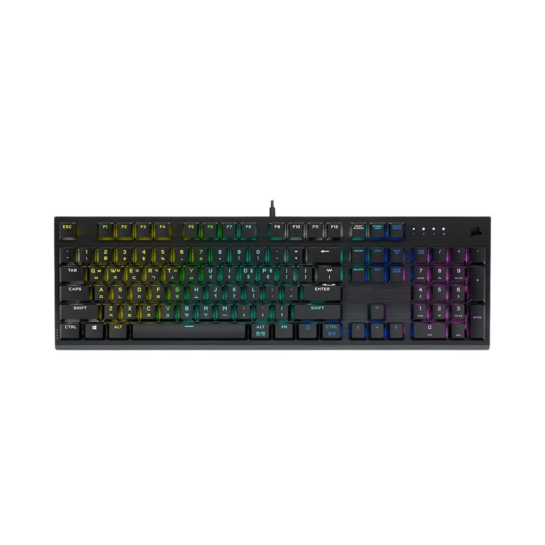 커세어 K60 PRO RGB 로우 프로파일 Rapid Fire 기계식 게이밍 키보드(CORSAIR K60 PRO RGB LOW PROFILE Rapid Fire Mechanical Gaming Keyboard)