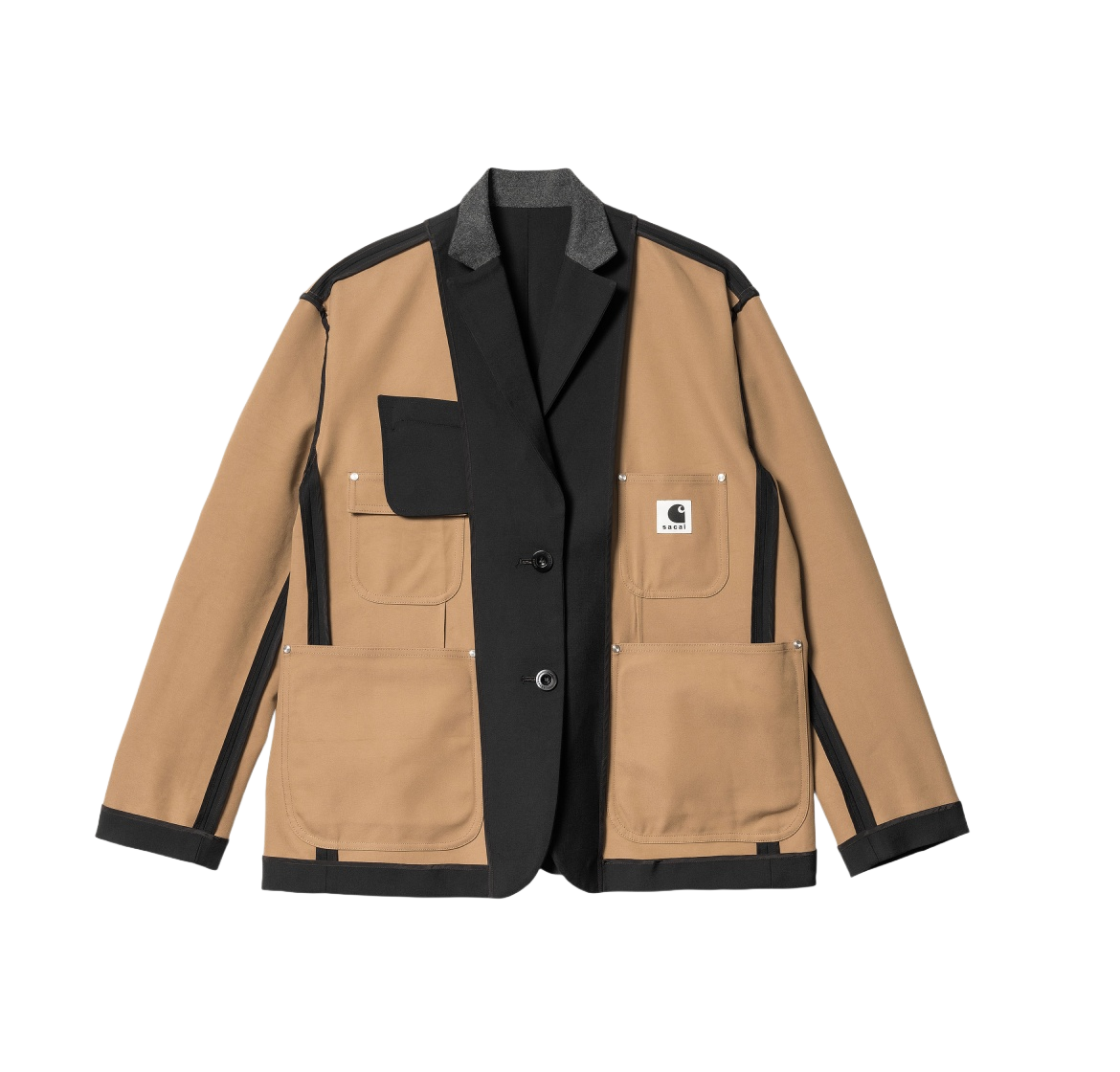 사카이 x 칼하트 WIP 수팅 본딩 자켓 블랙 | Sacai | KREAM