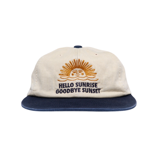 Hello Sunrise - Two Tone Washed OG Logo 6panel Cap