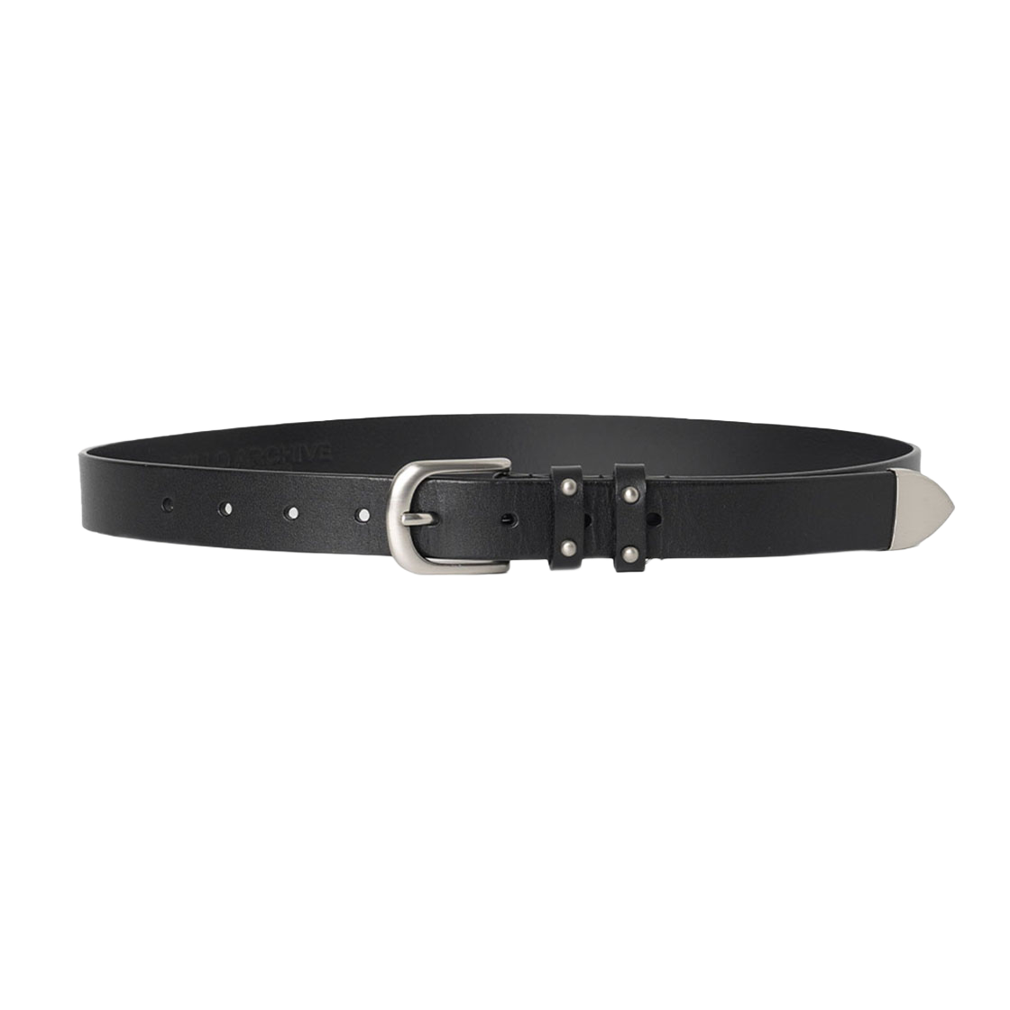 밀로 아카이브 스탠다드 스터드 레더 벨트 블랙(Millo Archive Standard Stud Leather Belt Black)