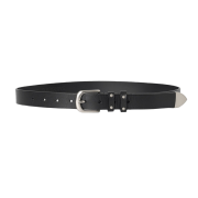 Millo Archive Standard Stud Leather Belt Black