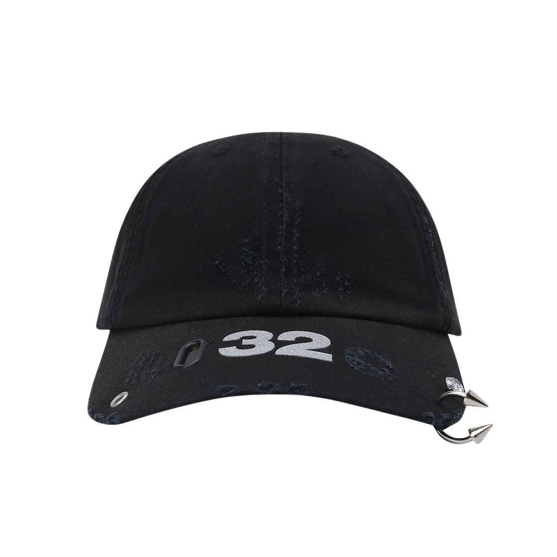 032c 멀티미디어 캡 워시드 블랙(032c Multimedia Cap Washed Black)