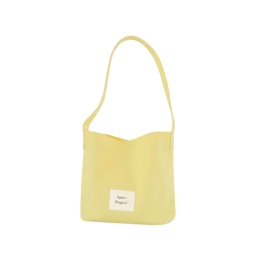 P00000CN_02 Agnes Project Peanut Tote Bag (Ver.2) Lemon