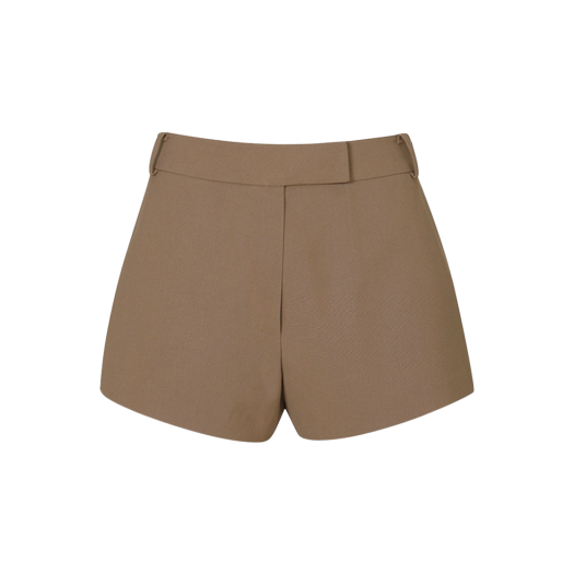 DQ2WP011 Leha Women Caron Crepe Shorts Camel